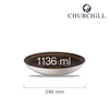 Miska coupe, Ø248 mm | CHURCHILL, Stonecast Patina Iron Black