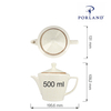 Dzbanek do herbaty, 500 ml | PORLAND, Seasons Sand