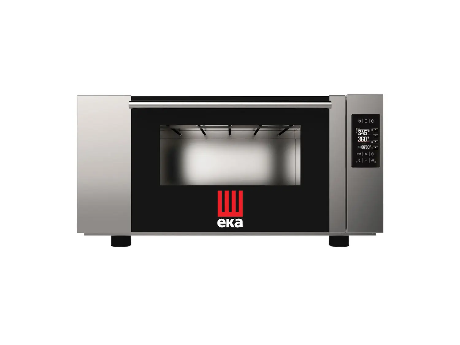 Piec statyczny piekarniczo-cukierniczy z zaparowaniem 2×600×400 mm, elektryczny 400V/5,4 kW, 850×1250×435 mm | TECNOEKA, MKFD2T