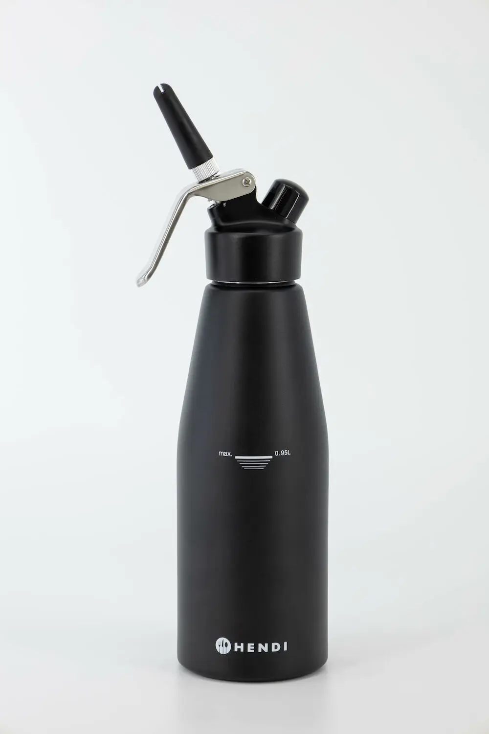 Syfon do bitej śmietany, 0,95 l, czarny | HENDI, Kitchen Line