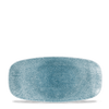Talerz podłużny, 298x153 mm | CHURCHILL, Raku Topaz Blue