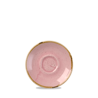 Spodek do filiżanki do espresso Ø120 mm, różowy | CHURCHILL, Stonecast Petal Pink