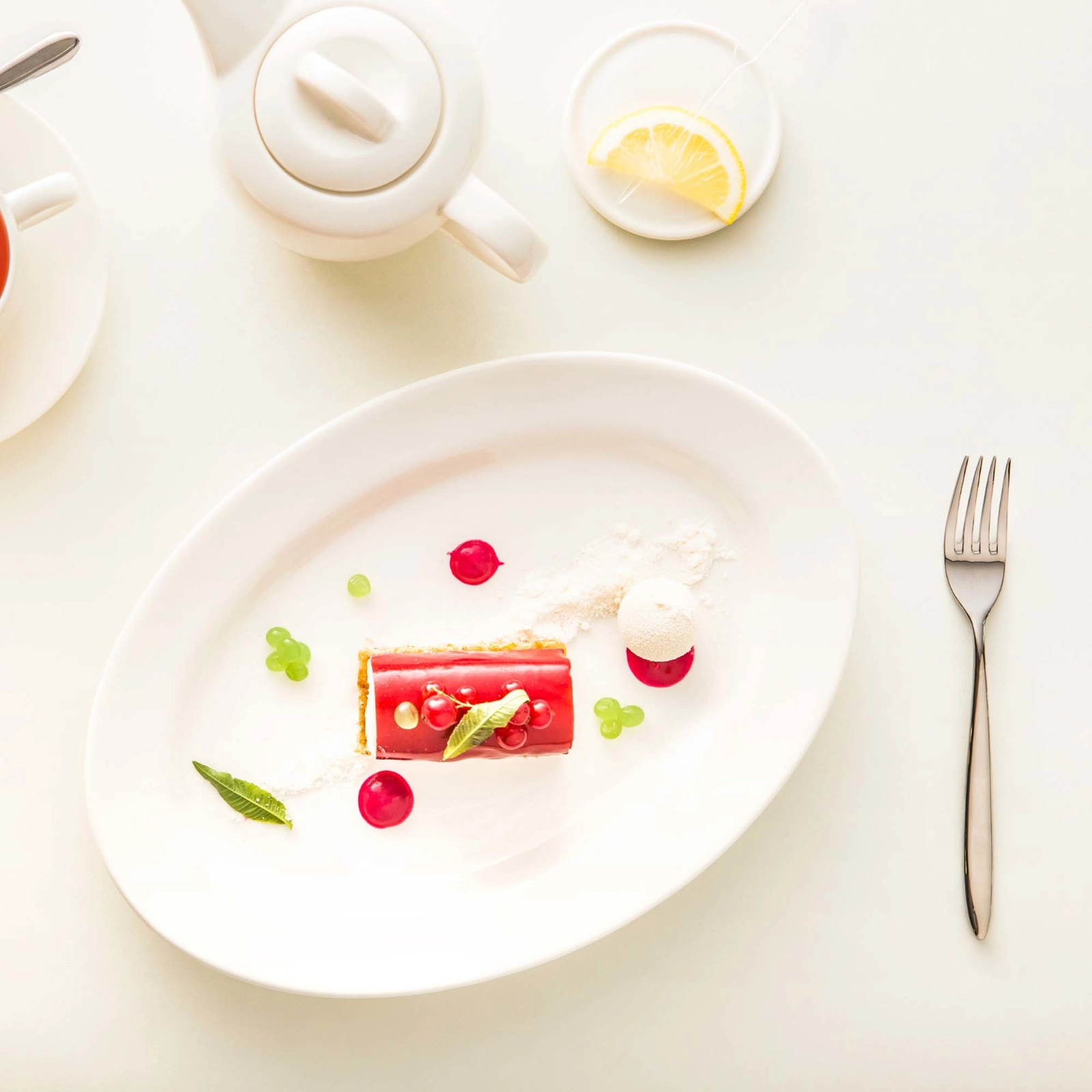 Półmisek owalny, 210×140 mm | FINE DINE, Crema