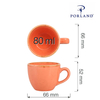 Filiżanka do espresso, 80 ml | PORLAND, Seasons Amber