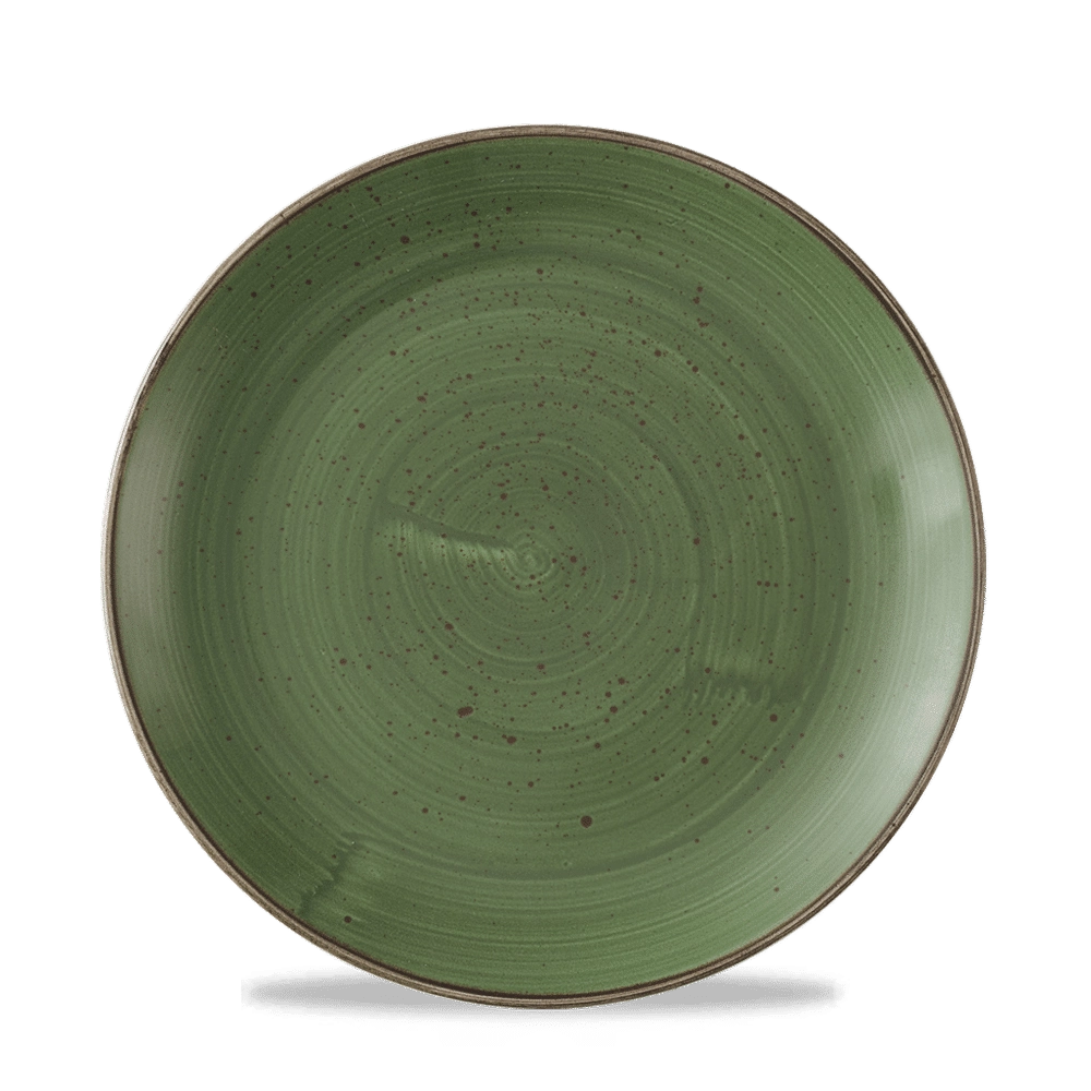 Talerz płytki Ø220 mm, zielony | CHURCHILL, Stonecast Sorrel Green