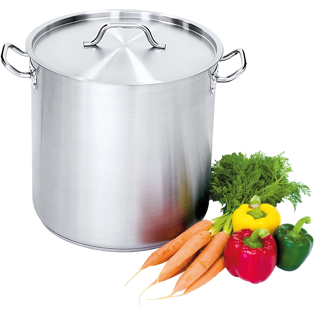 Garnek wysoki ze stali nierdzewnej z pokrywką, o średnicy 400 mm, 50.3 l | STALGAST, 011402