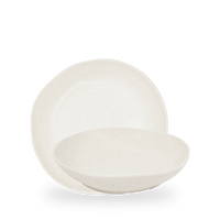 Miska głęboka o organicznym kształcie, Ø250 mm, 1160 ml | CHURCHILL, Stonecast Barley White