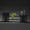 Kolumna bufetowa, 12 poziomów, 250×250×350 mm, czarna | FINE DINE, Skiatos