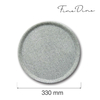 Talerz do pizzy, Ø330 mm, szary | FINE DINE, Speciale