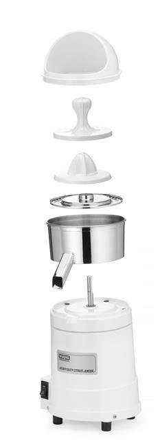 Elektryczna wyciskarka do cytrusów z osłoną, 230V, 0,375 kW, biała, 254x254x495 mm | WARING, JX40CE