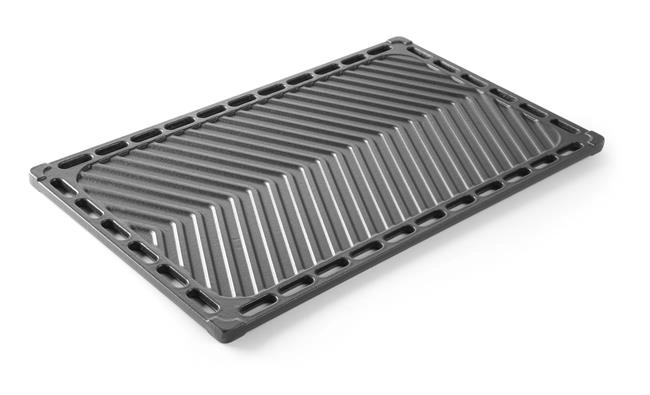 Płyta grillowa żeliwna dwustronna, GN 1/1, 325x530 mm | HENDI, 932001