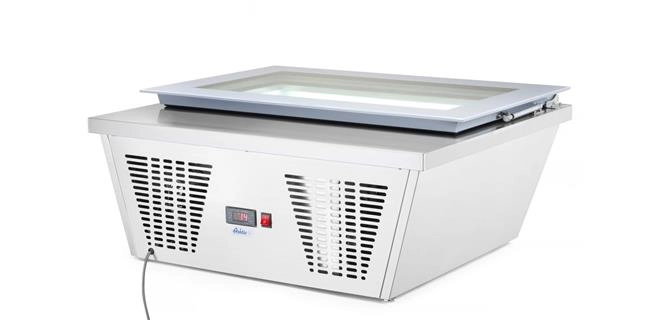 Witryna mroźnicza nastawna, 220-240V, 0,21 kW, 867x735x373 mm | ARKTIC, 233689