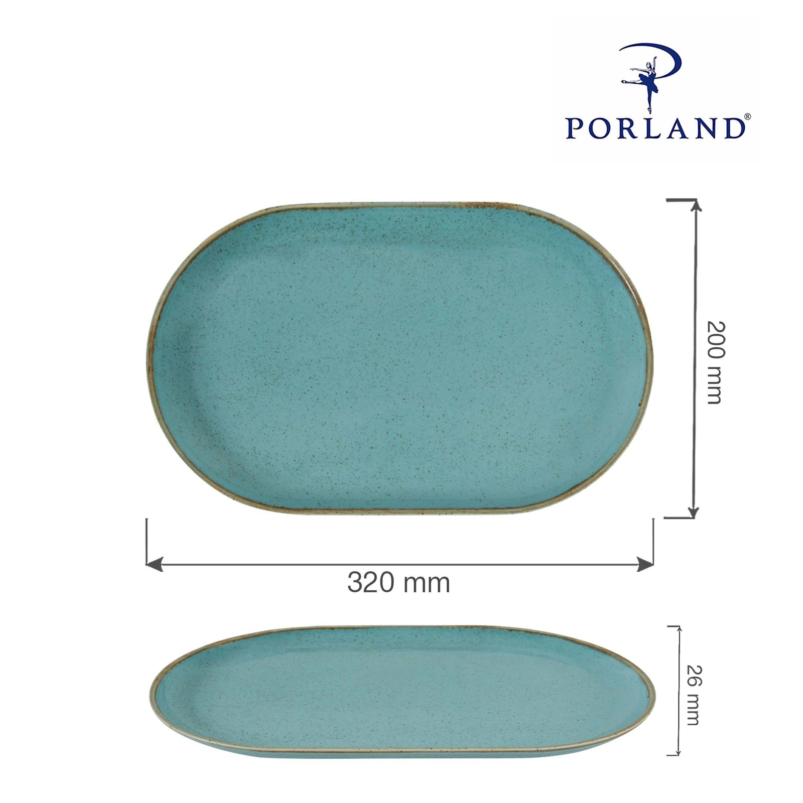 Półmisek owalny, 320×200 mm | PORLAND, Seasons Laguna