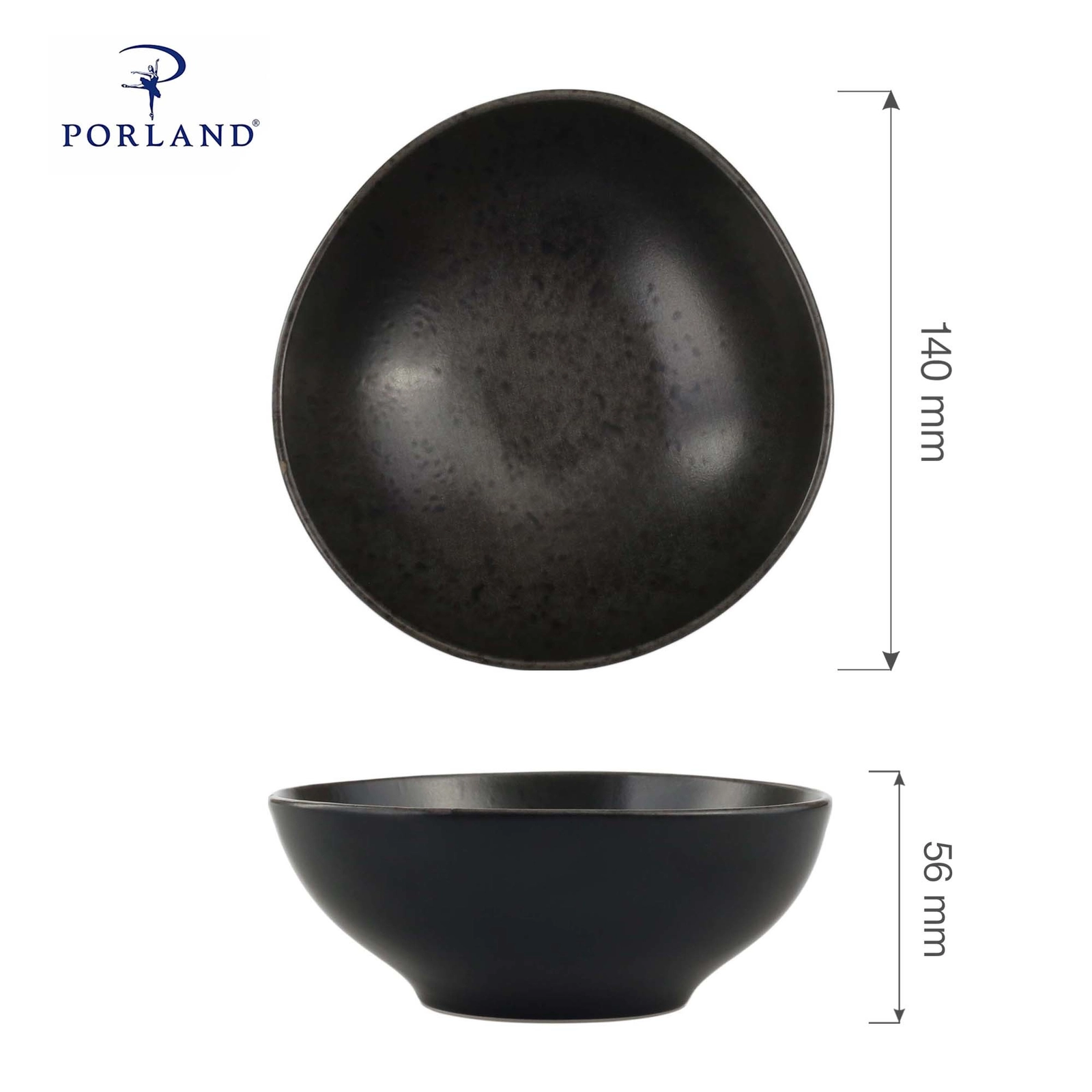 Miska, Ø140 mm | PORLAND, Ironstone