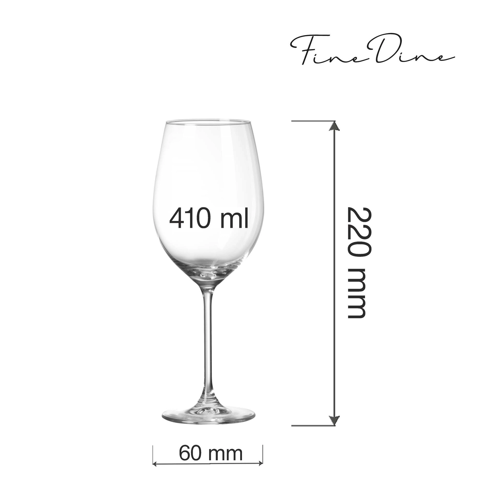 Kieliszek do wina, 410 ml | FINE DINE, Cantare