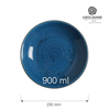 Talerz głęboki coupe, Ø230 mm, 900 ml, niebieski | FINE DINE, Iris