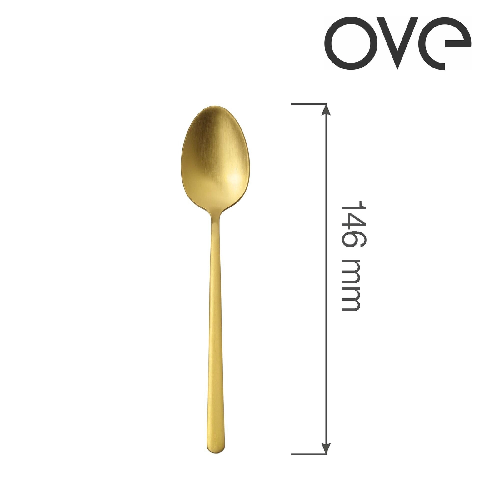 Łyżeczka do herbaty, 146 mm | OVE, Amarone Gold