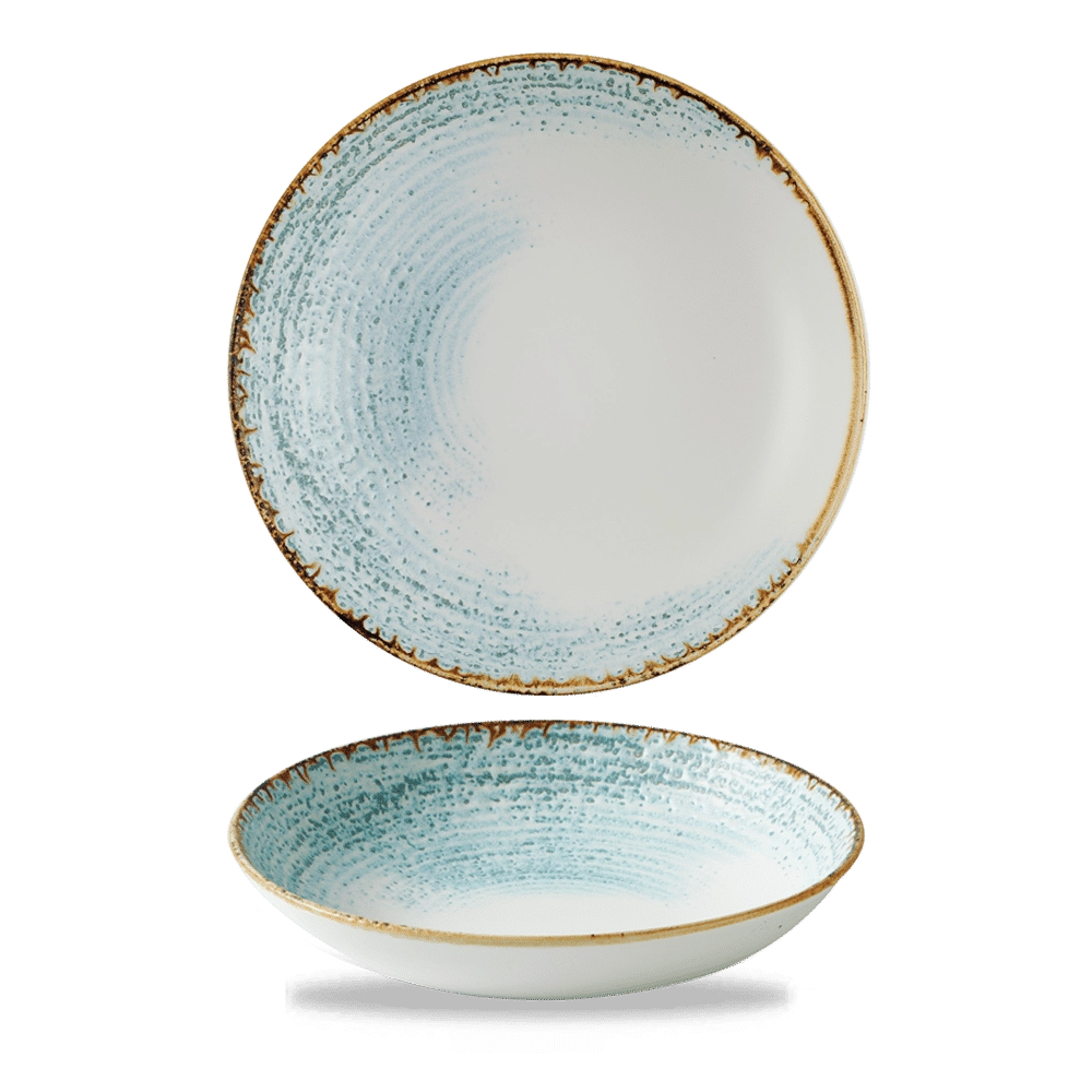 Miska coupe Homespun Accents Aquamarine, Ø182 mm | CHURCHILL, HOMESPUN ACCENTS AQUAMARINE
