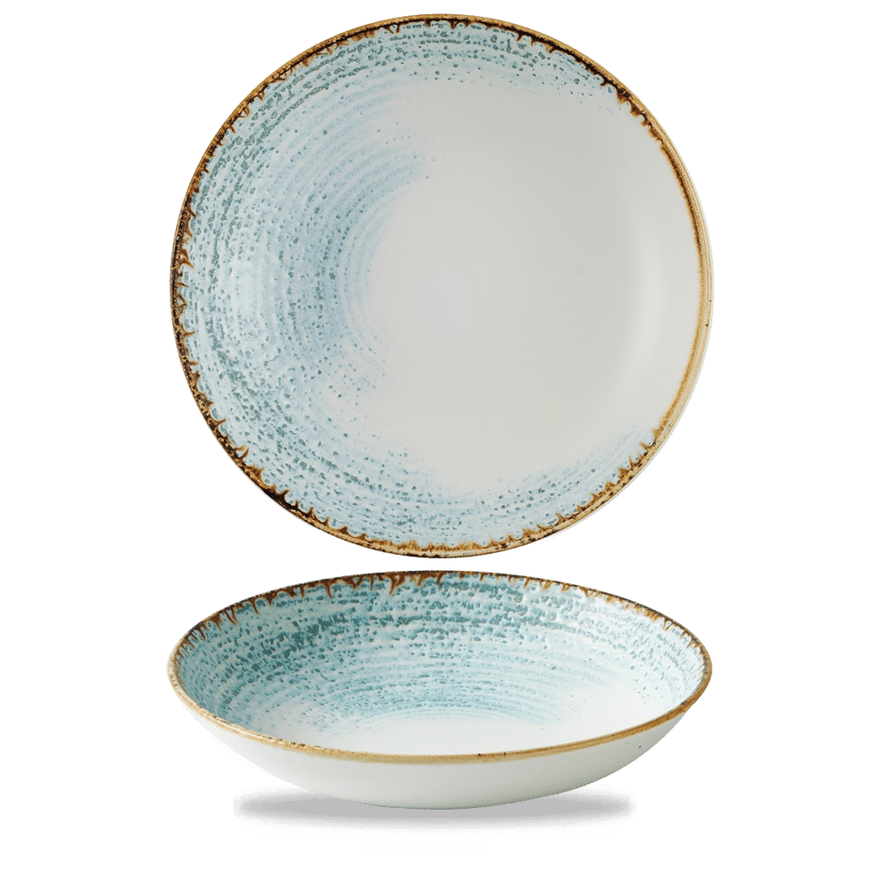 Miska coupe Homespun Accents Aquamarine, Ø248 mm | CHURCHILL, HOMESPUN ACCENTS AQUAMARINE