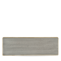 Taca porcelanowa, 320×110 mm, szara | CHURCHILL, Stonecast Peppercorn Grey