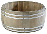Stojak-beczka na sztućce/przyprawy Ø175 mm z drewna | APS, Country Style