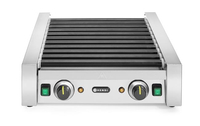Podgrzewacz rolkowy do parówek dwustrefowy, 11 rolek, 230 V, 1,18 kW, 530x525x180mm | HENDI, 268704