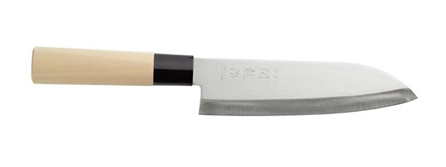 Nóż japoński Santoku, 290 mm, jasne drewno | HENDI, 845035