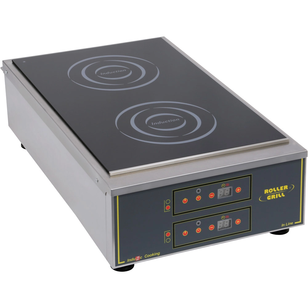 Kuchnia indukcyjna 2-polowa, 2×3 kW, 230 V, Ø2×280 mm, 400×700×195 mm | ROLLER GRILL, 777700
