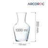 Karafka do wody i wina, 1 l | ARCOROC, Vin