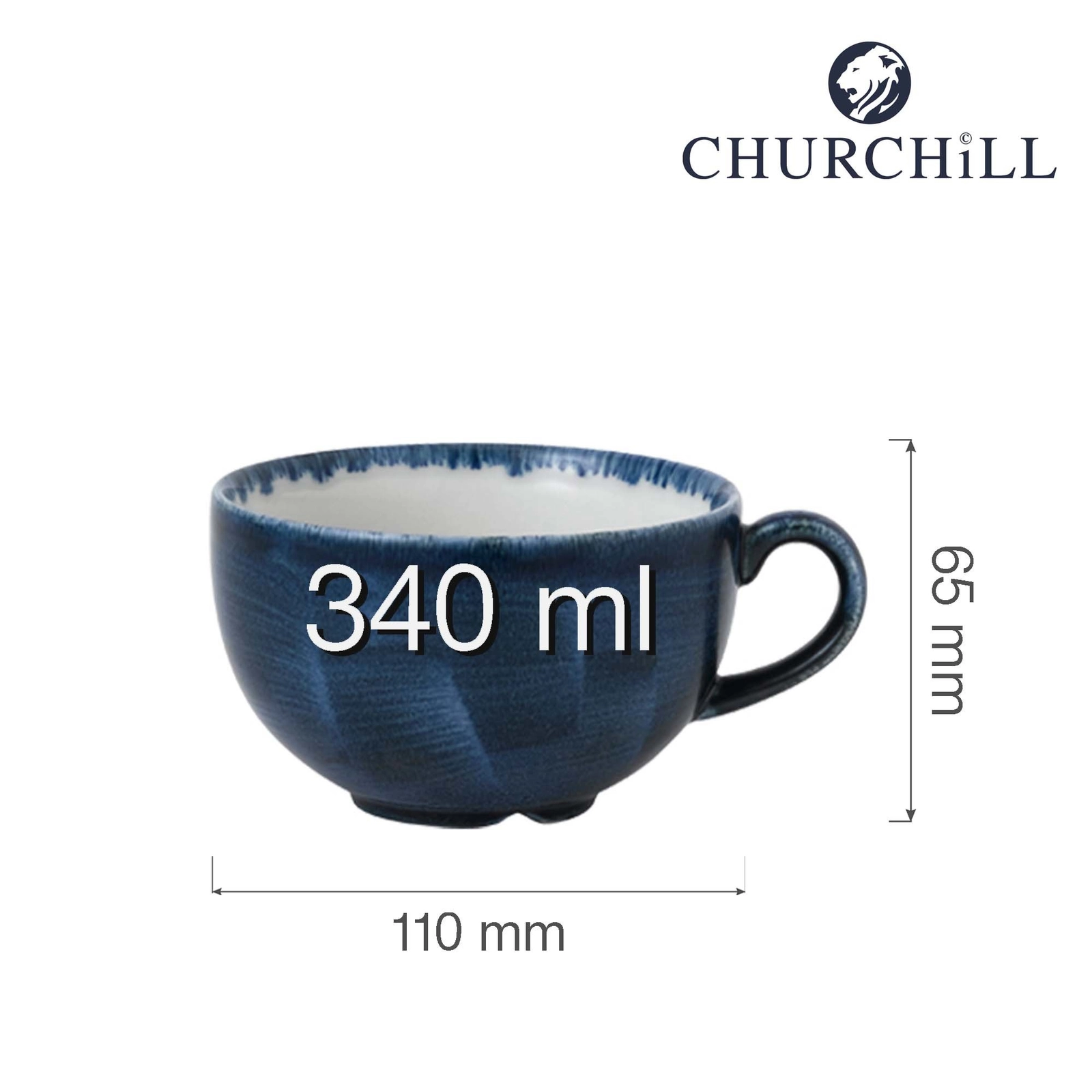 Filiżanka, 340 ml | CHURCHILL, Stonecast Plume Ultramarine