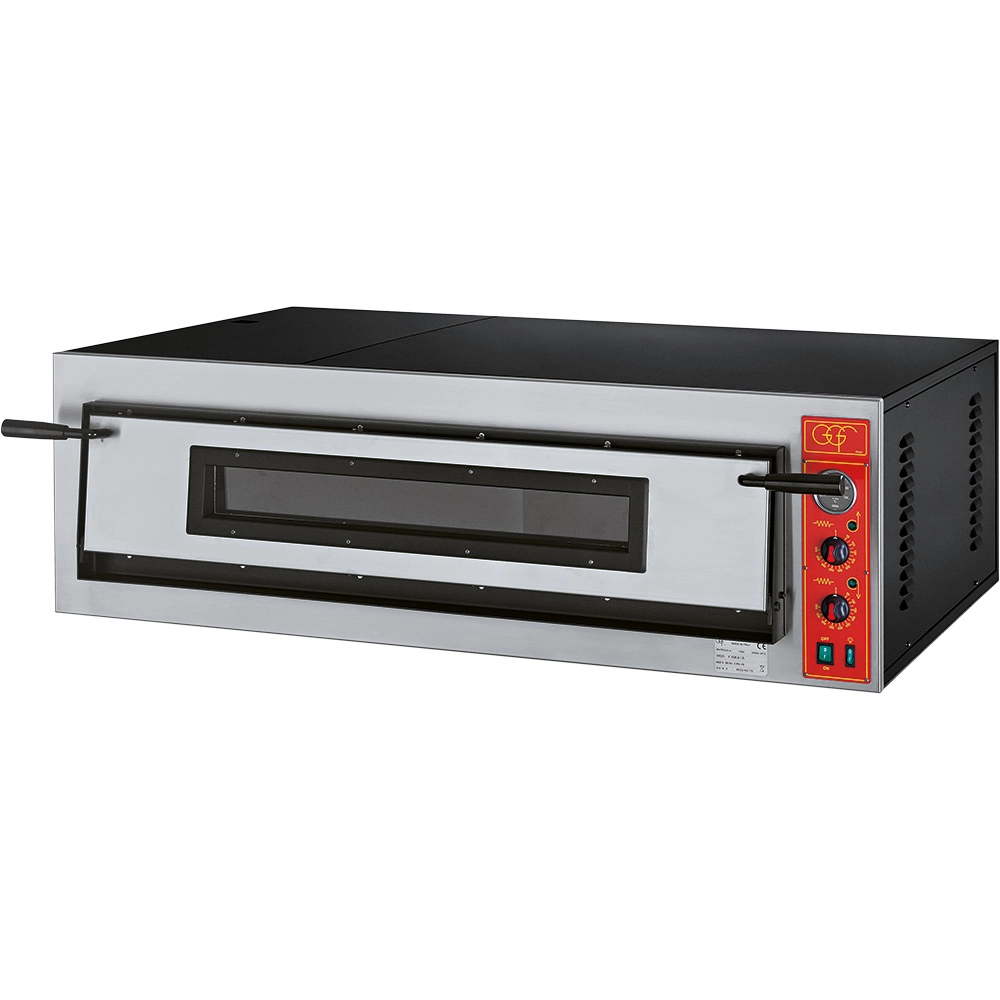 Piec do pizzy, 6×Ø36 cm, 9 kW, 400 V, 1370×850×420 mm | GGF, FR-Line