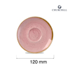 Spodek do filiżanki do espresso Ø120 mm, różowy | CHURCHILL, Stonecast Petal Pink