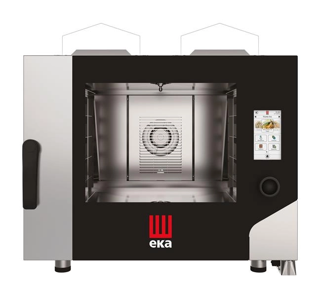 Piec konwekcyjno-parowy 4×600×400 mm, gazowy 230V/0,3 kW, 9,3 kW, 850×1035×800 mm | TECNOEKA, Millennial Touch Screen