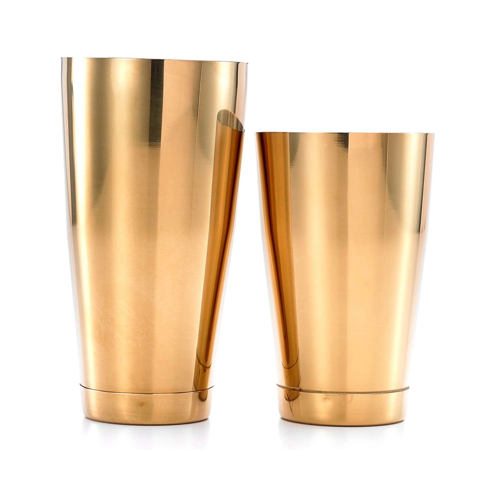 Shaker Boston 2-częściowy typu TIN&TIN, złoty, 700 ml + 500 ml | BARFLY, M37009GD
