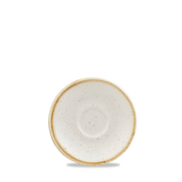 Spodek espresso, Ø118 mm | CHURCHILL, Stonecast Barley White