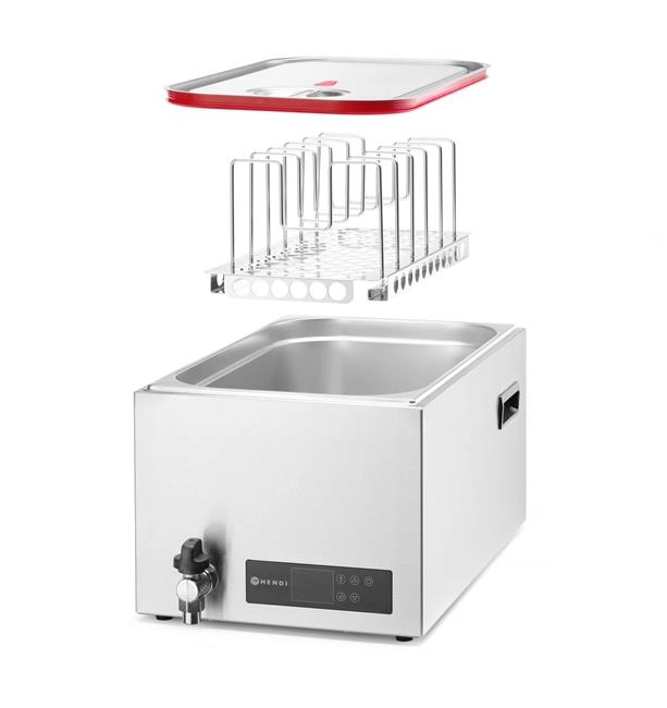 Urządzenie do sous vide GN 1/1, 20 l, 230 V, 0,6 kW, 350x680x275 mm | HENDI, 225448