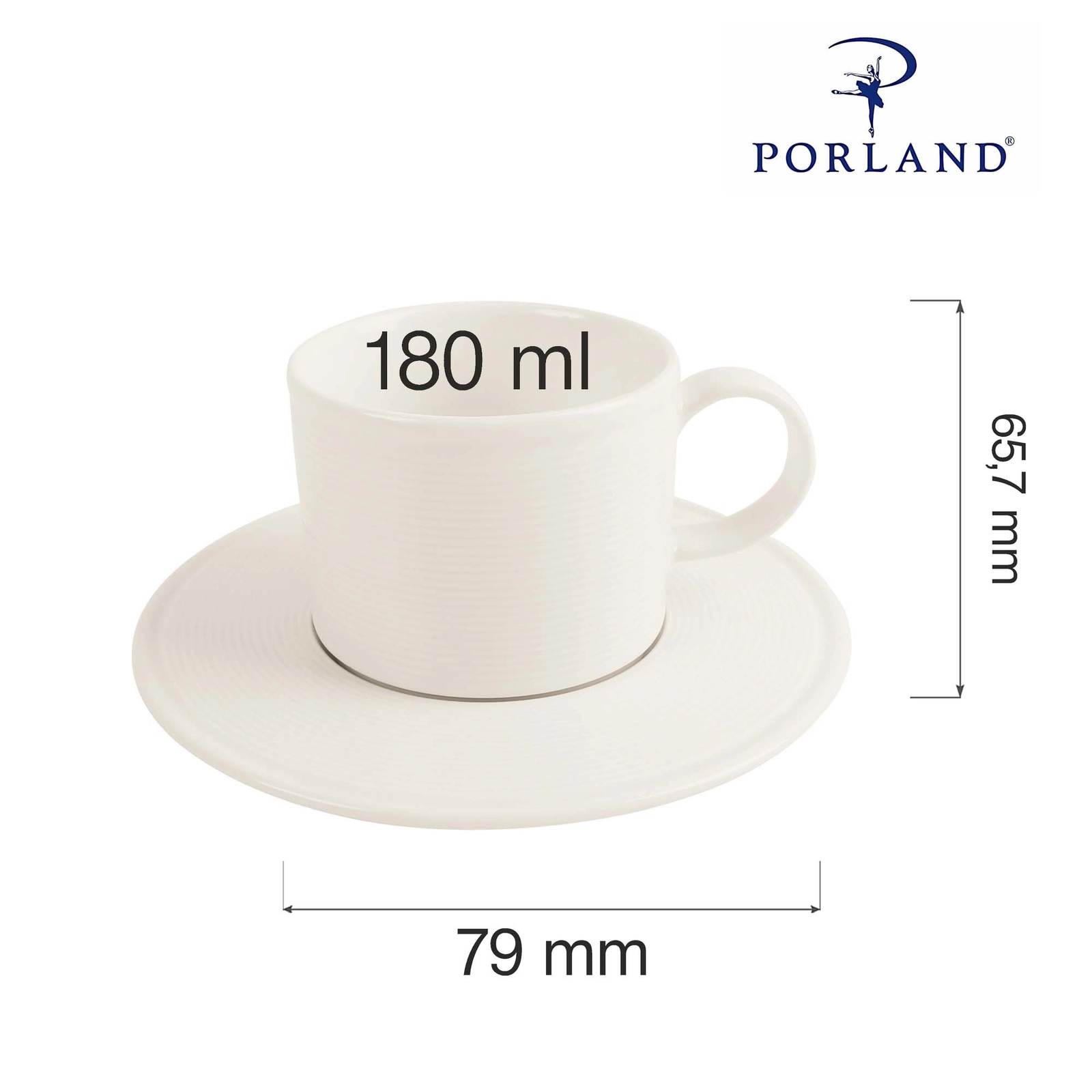 Filiżanka sztaplowana, 180 ml | PORLAND, Line