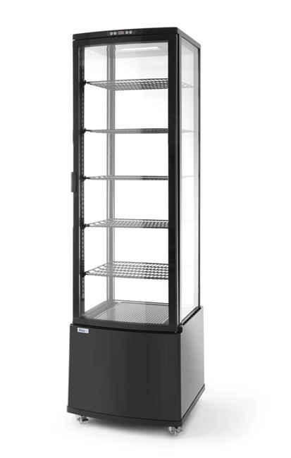 Witryna chłodnicza 5-półkowa, 270 l, czarna, 556x526x1913 mm | ARKTIC, 233290