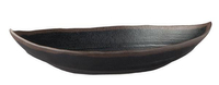 Półmisek owalny z melaminy 360x190x80 mm, czarny | APS, Marone