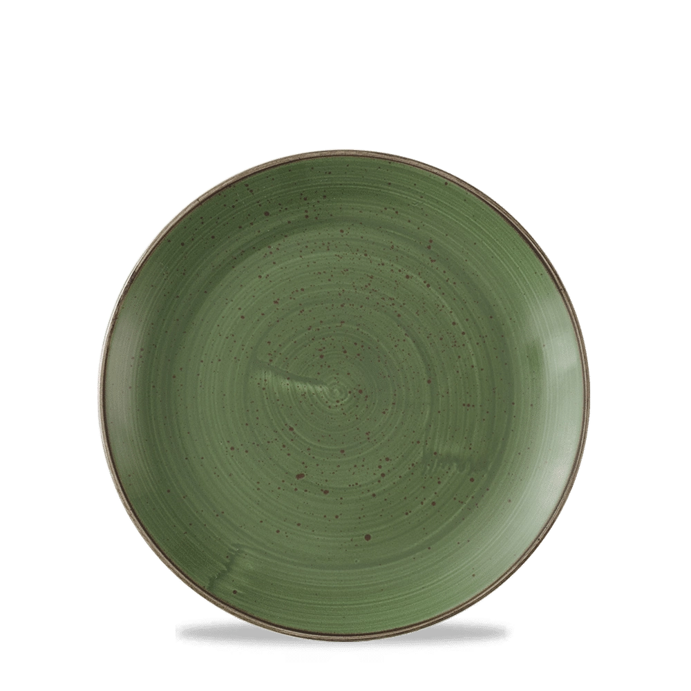 Talerz płytki Ø170 mm, zielony | CHURCHILL, Stonecast Sorrel Green