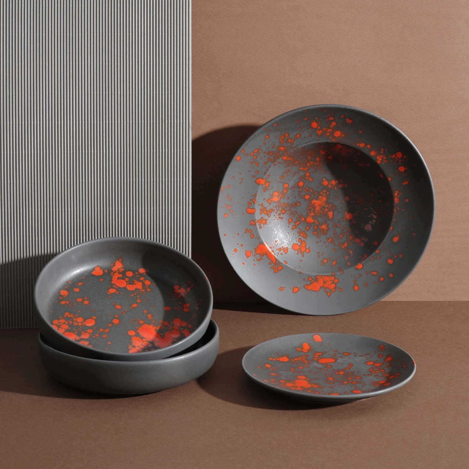 Miska płytka, Ø200 mm, czarna | FINE DINE, Bloom
