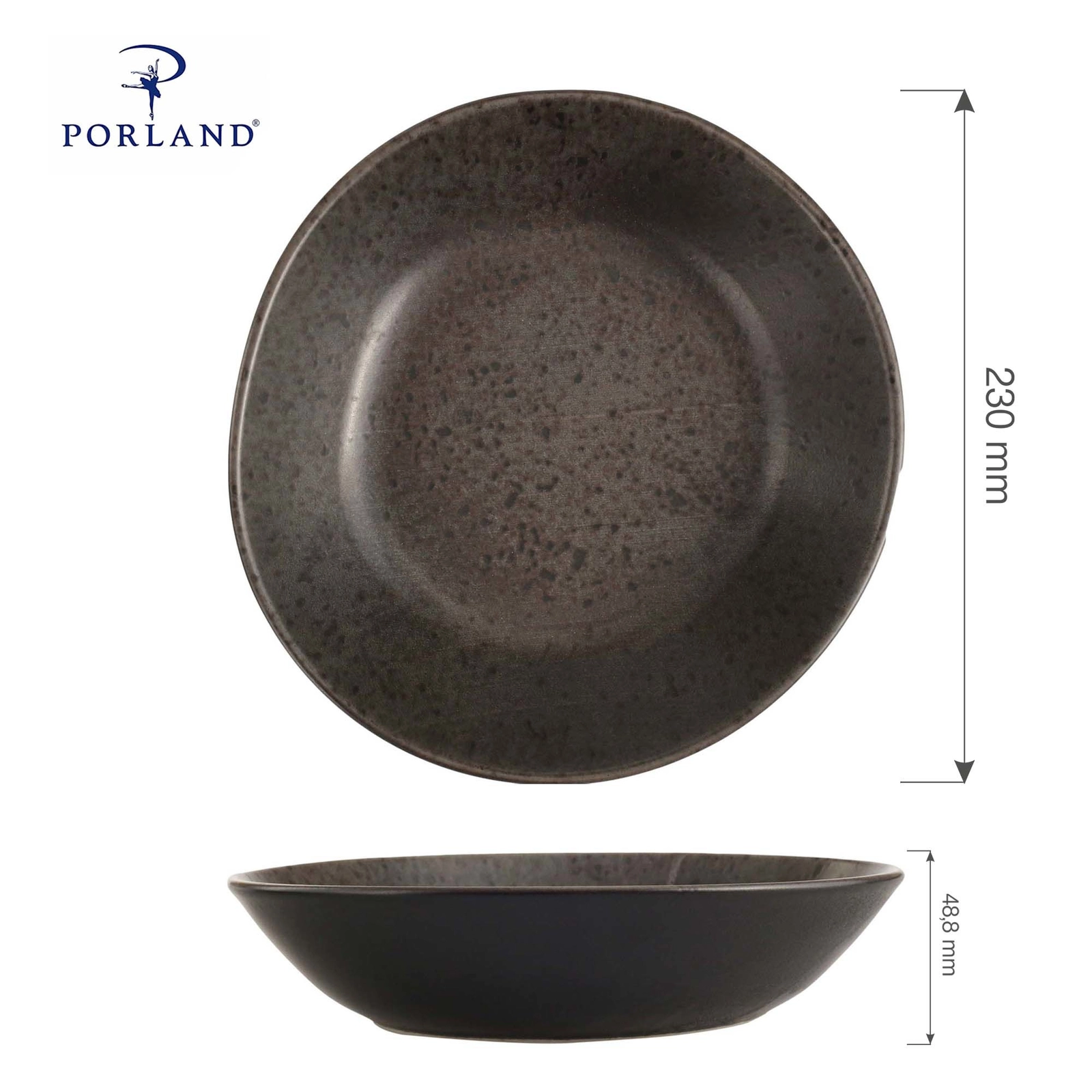 Talerz głęboki, Ø230 mm | PORLAND, Ironstone