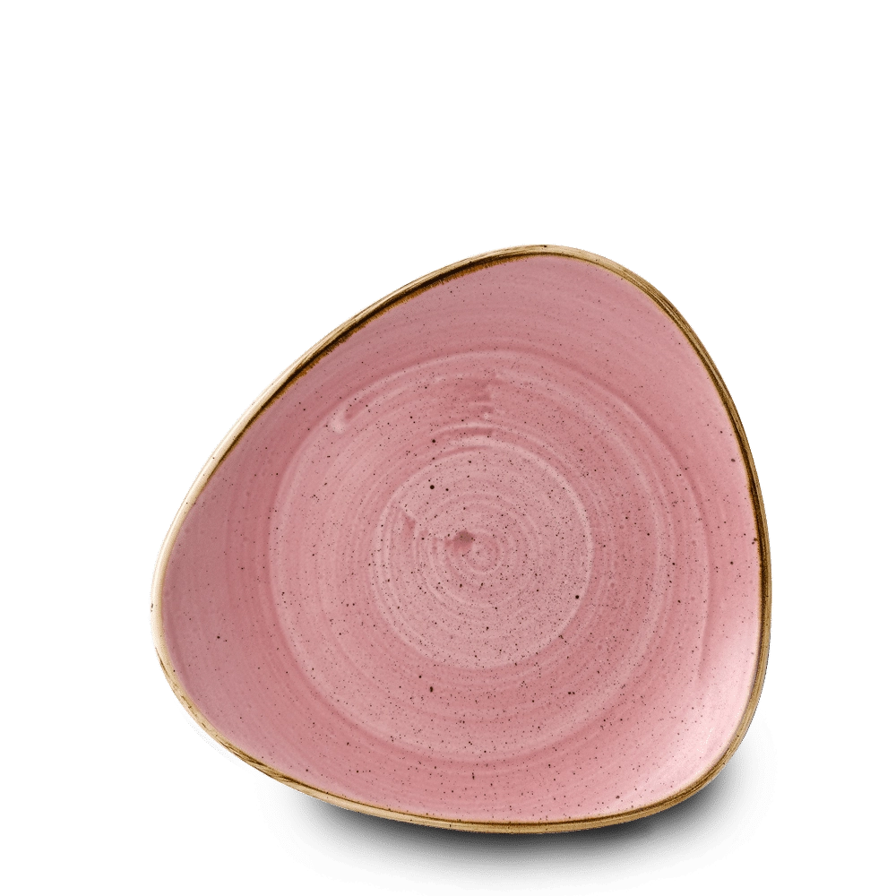 Talerz trójkątny, 229 mm | CHURCHILL, Stonecast Petal Pink