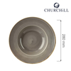 Talerz do pasty, Ø280 mm | CHURCHILL, Stonecast Peppercorn Grey