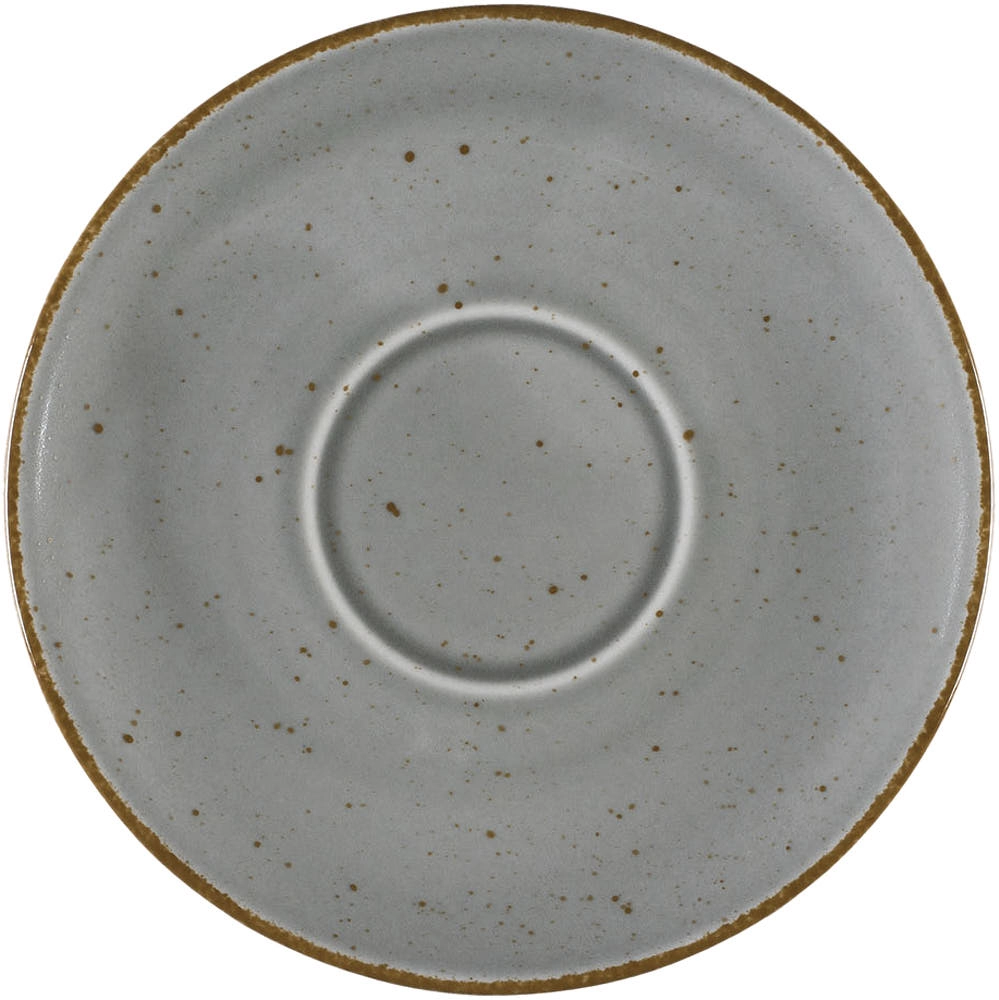 Spodek do filiżanki 390267 Aida z porcelany 160 mm, szary | LUBIANA, Art