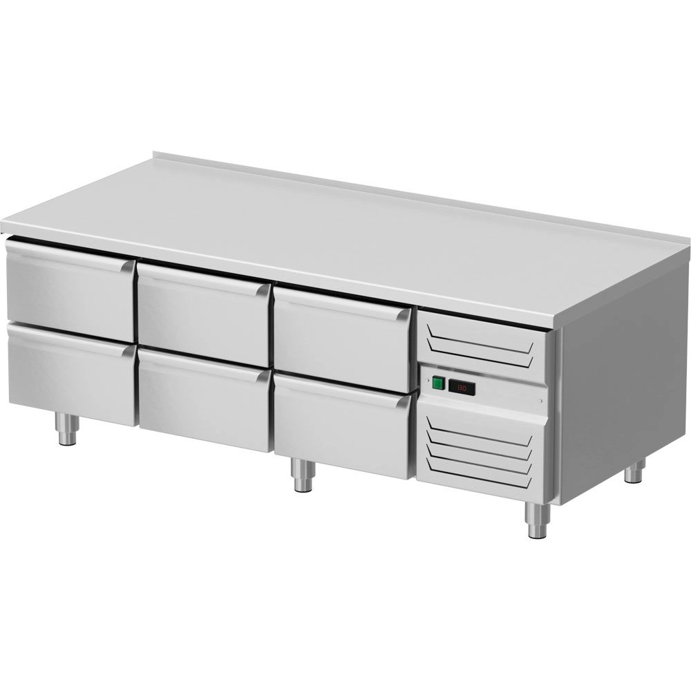 Podstawa chłodnicza 6-szufladowa GN 1/1, 1600x700x600 mm | STALGAST, 887136