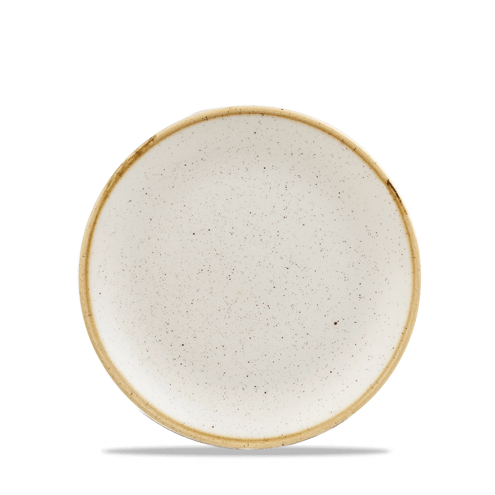 Talerz płytki, Ø165 mm | CHURCHILL, Stonecast Barley White