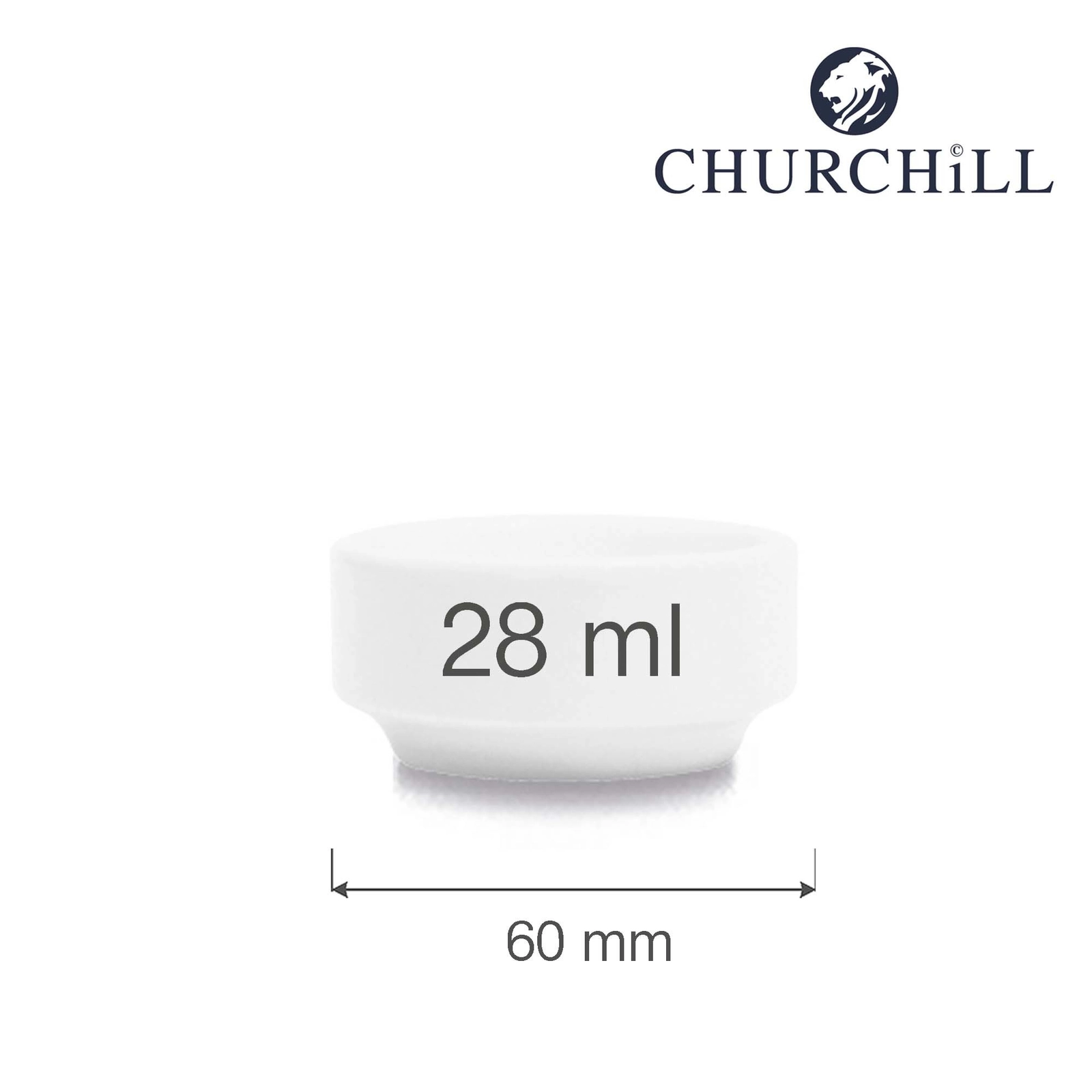 Naczynie do dipów, Ø60 mm, 28 ml | CHURCHILL, Profile