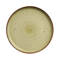 Talerz z wysokim rantem, Ø210 mm, zielony | FINE DINE, Olive