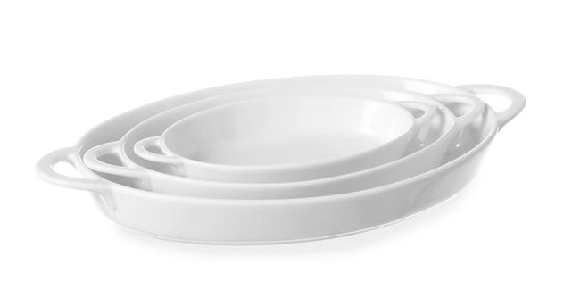 Półmisek owalny z porcelany, 190 ml, 200x107x30 mm | HENDI, 784006